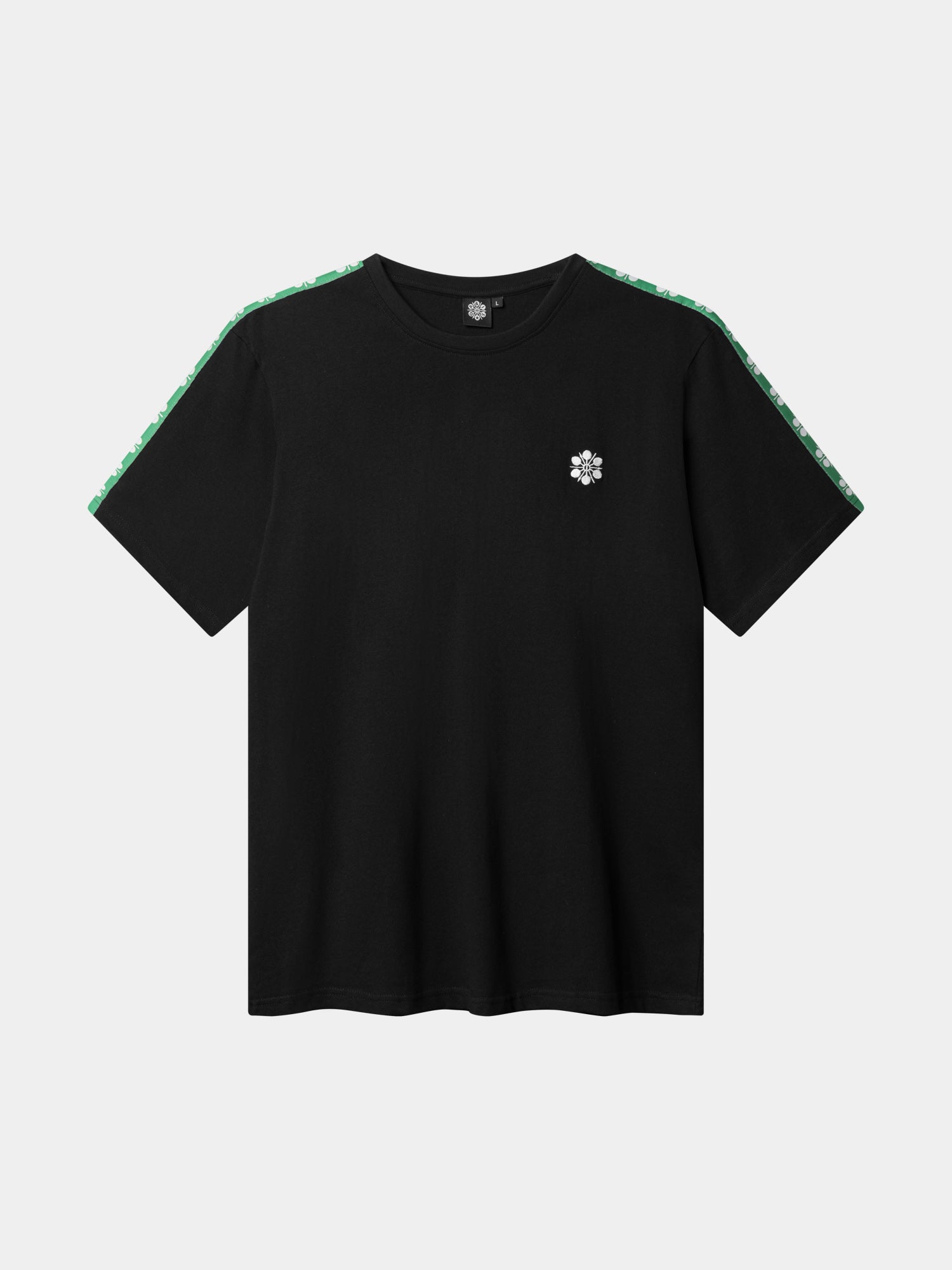 T-Shirt Heavy Relaxed Black Sleeve tape
