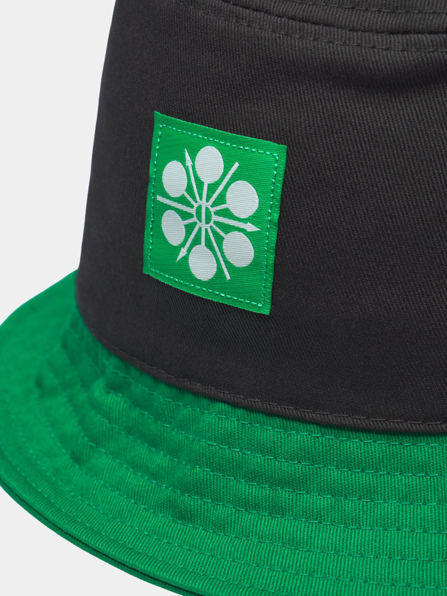 Bucket hat barn grönsvart