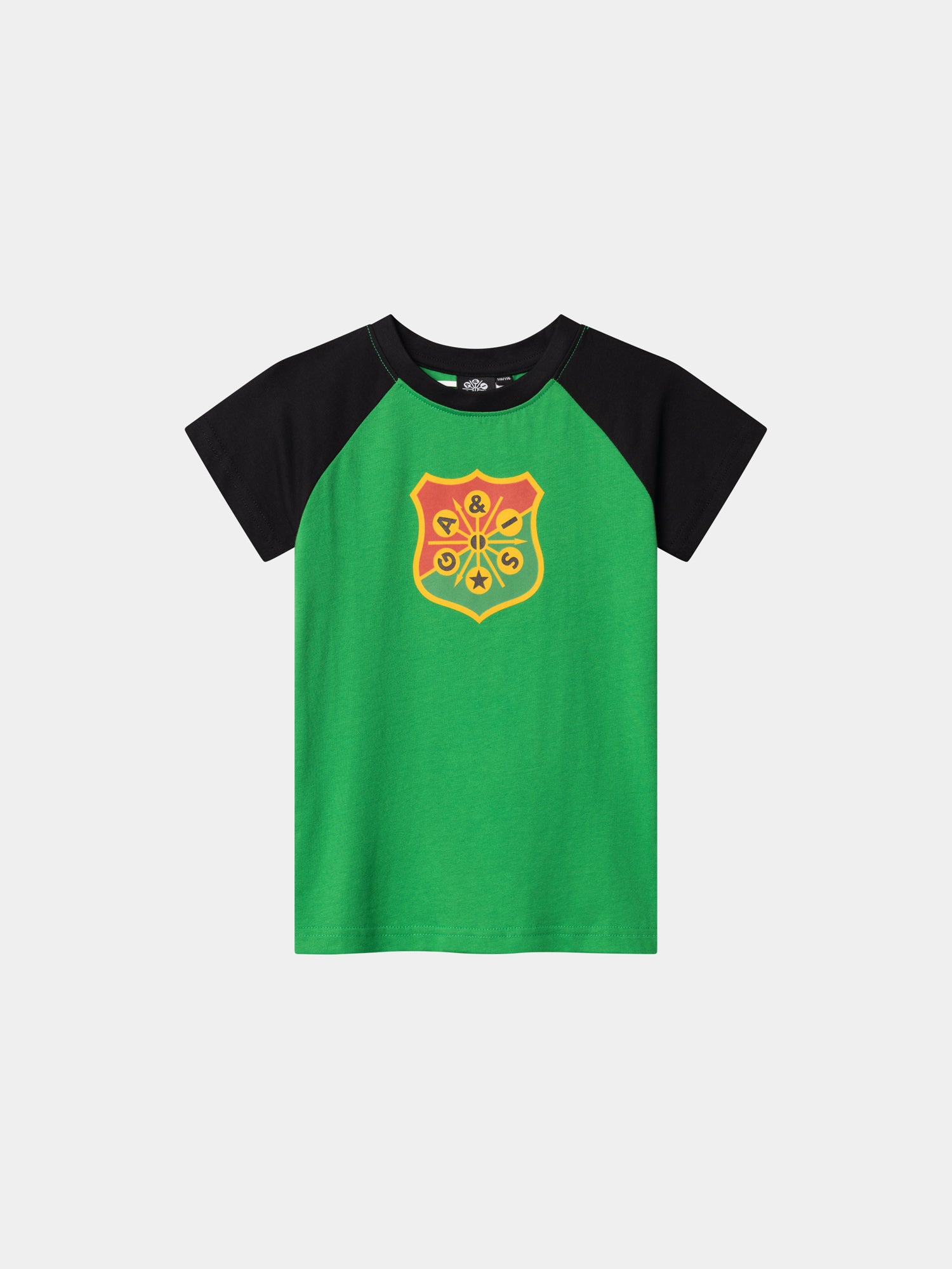 T-shirt barn raglan emblem