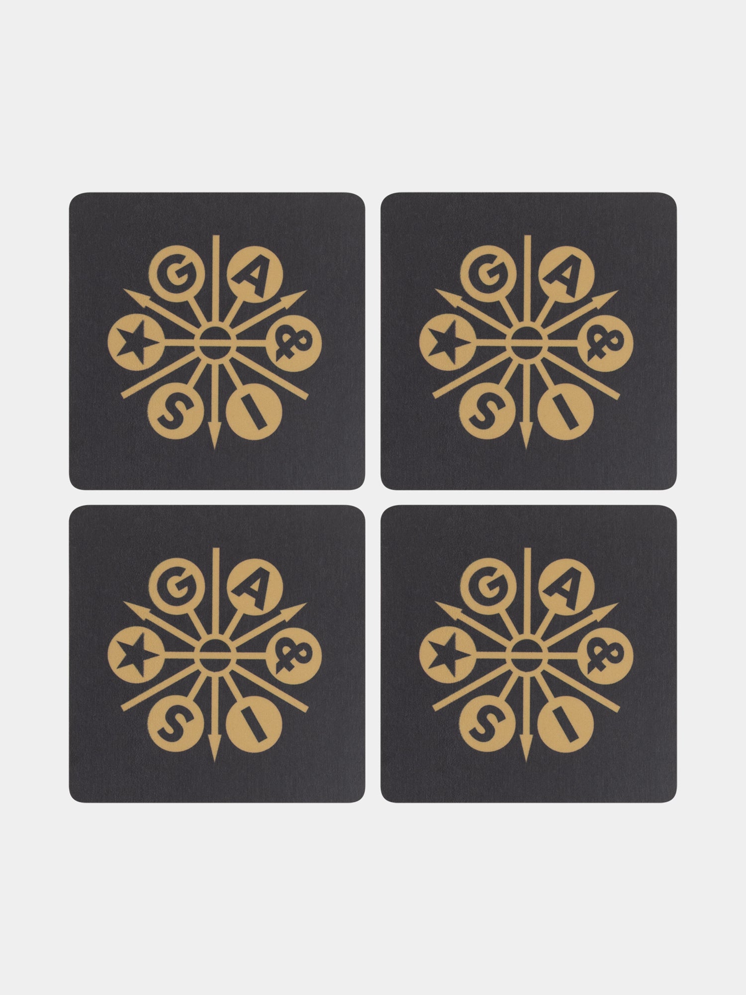 Coasters 4-pack 9x9cm