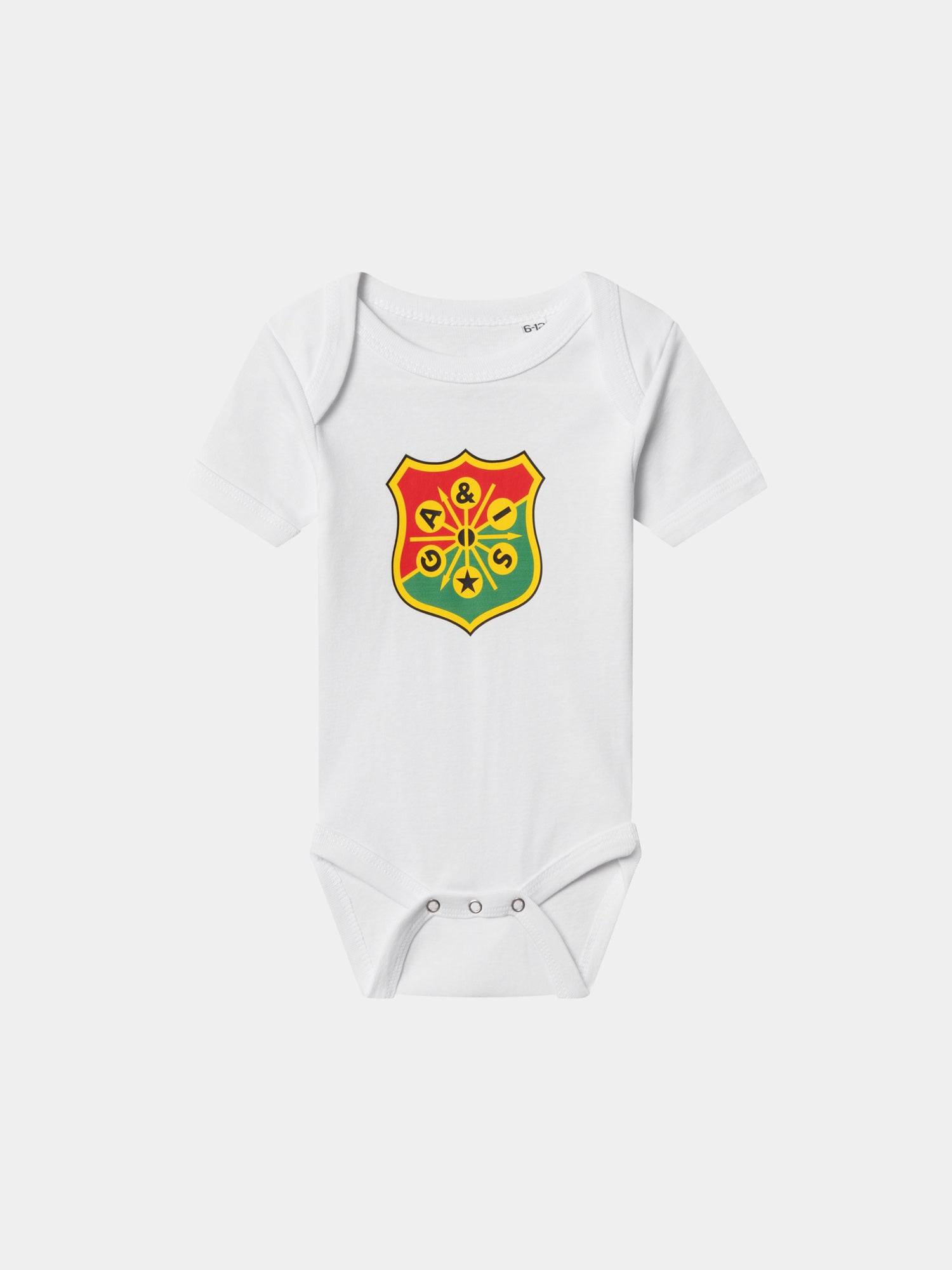 Baby body vit sköld