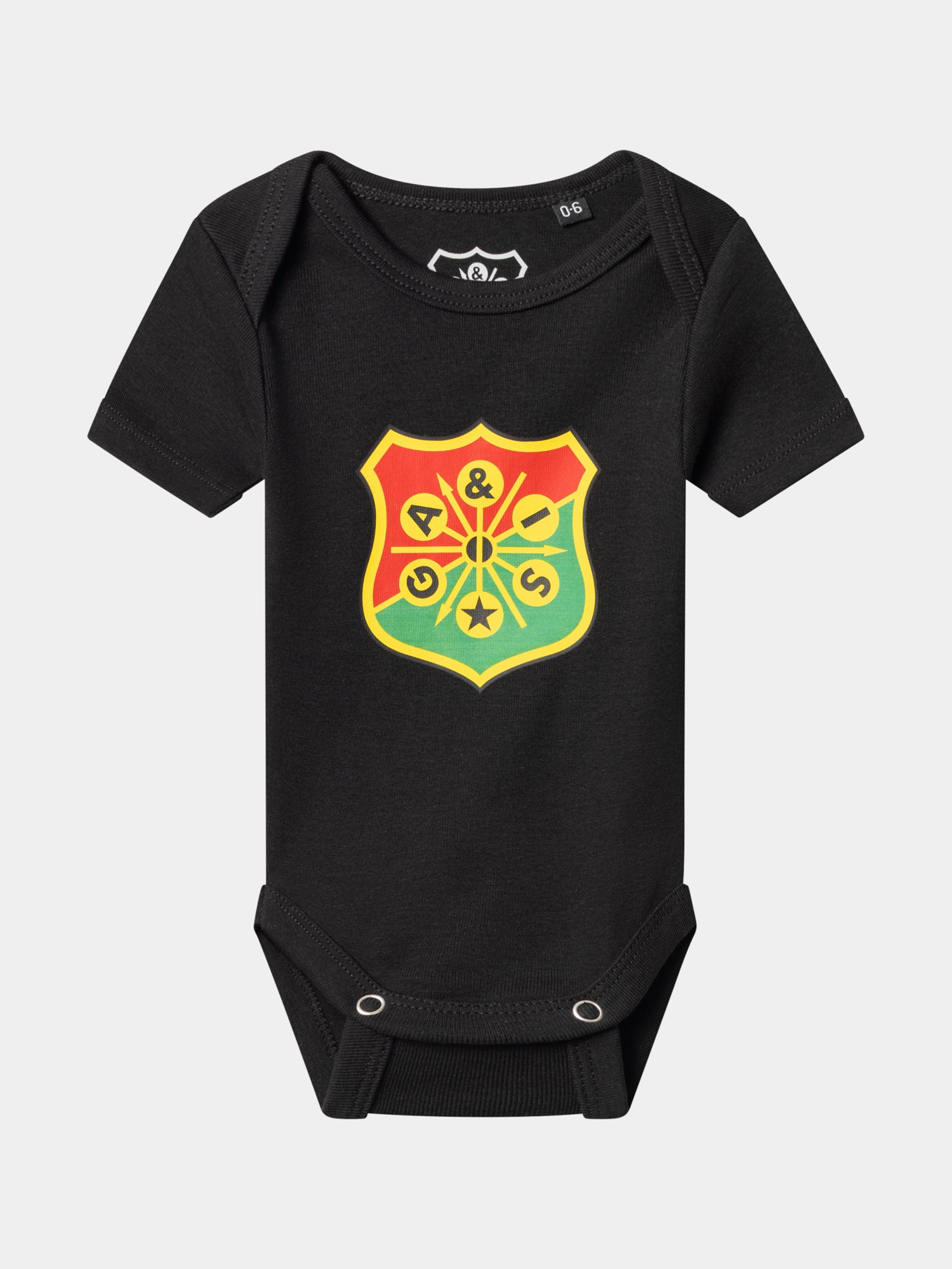 Baby body sköld svart