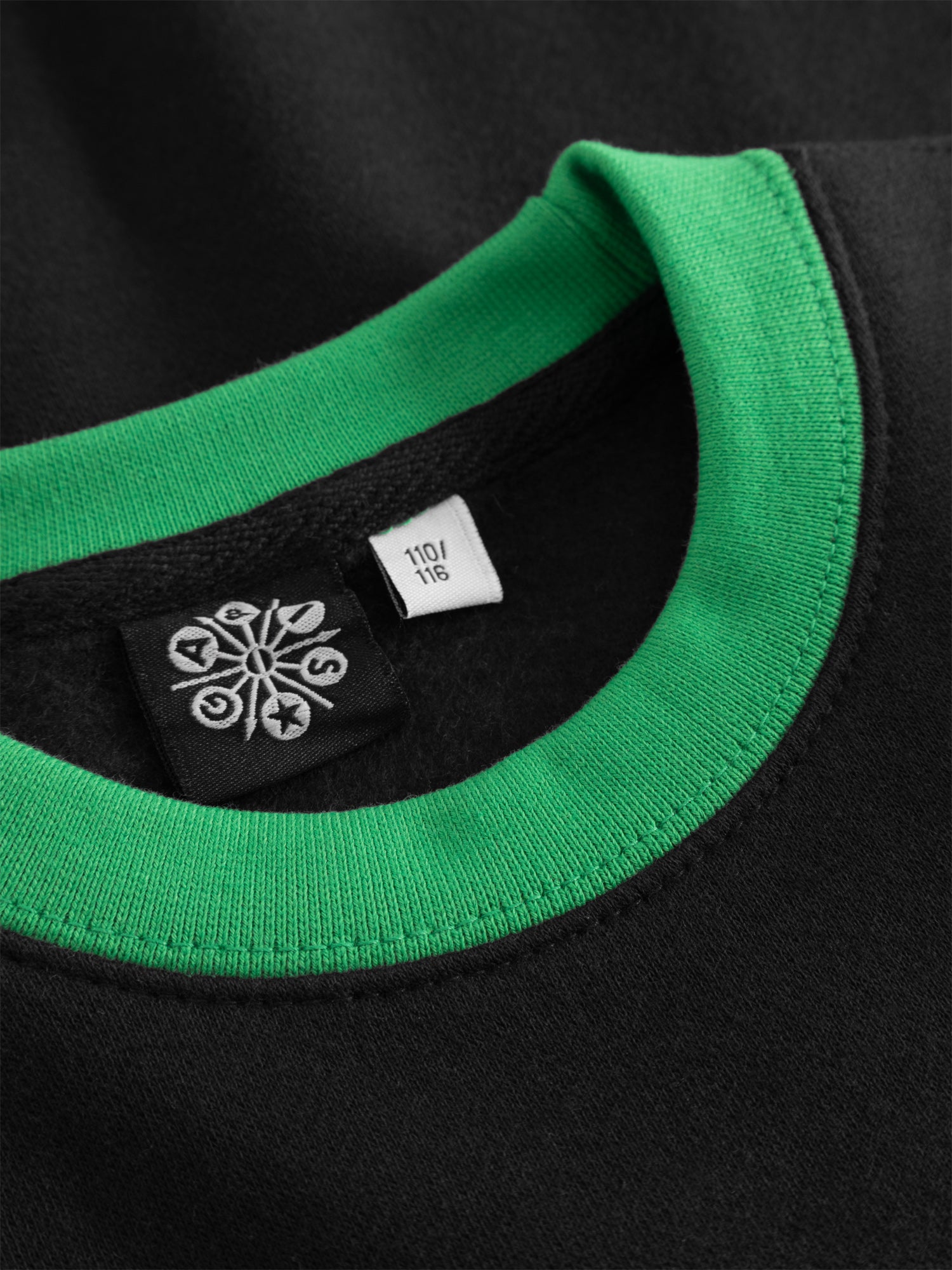 Sweatshirt barn svart grön