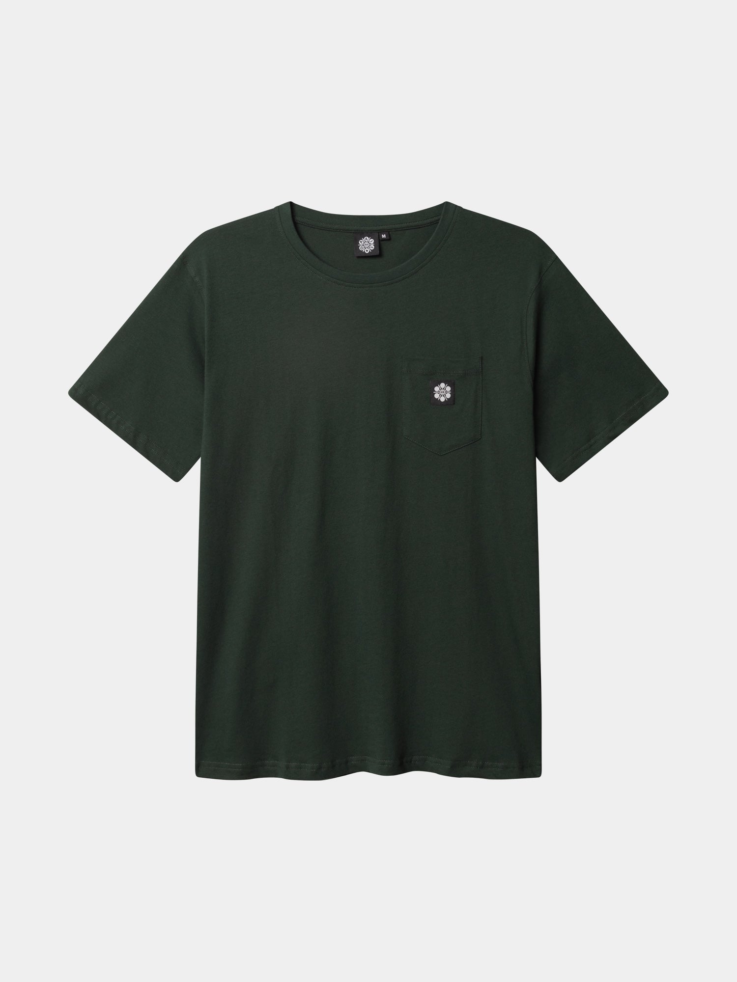 T-shirt mörkgrön med ficka