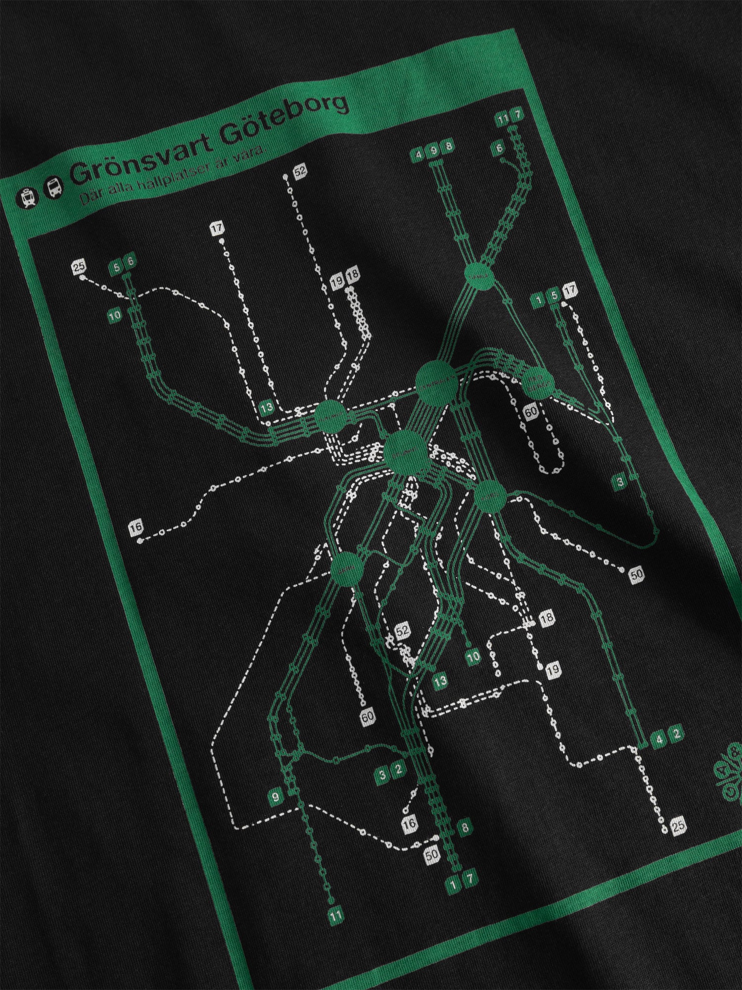 T-shirt Grönsvart Göteborg