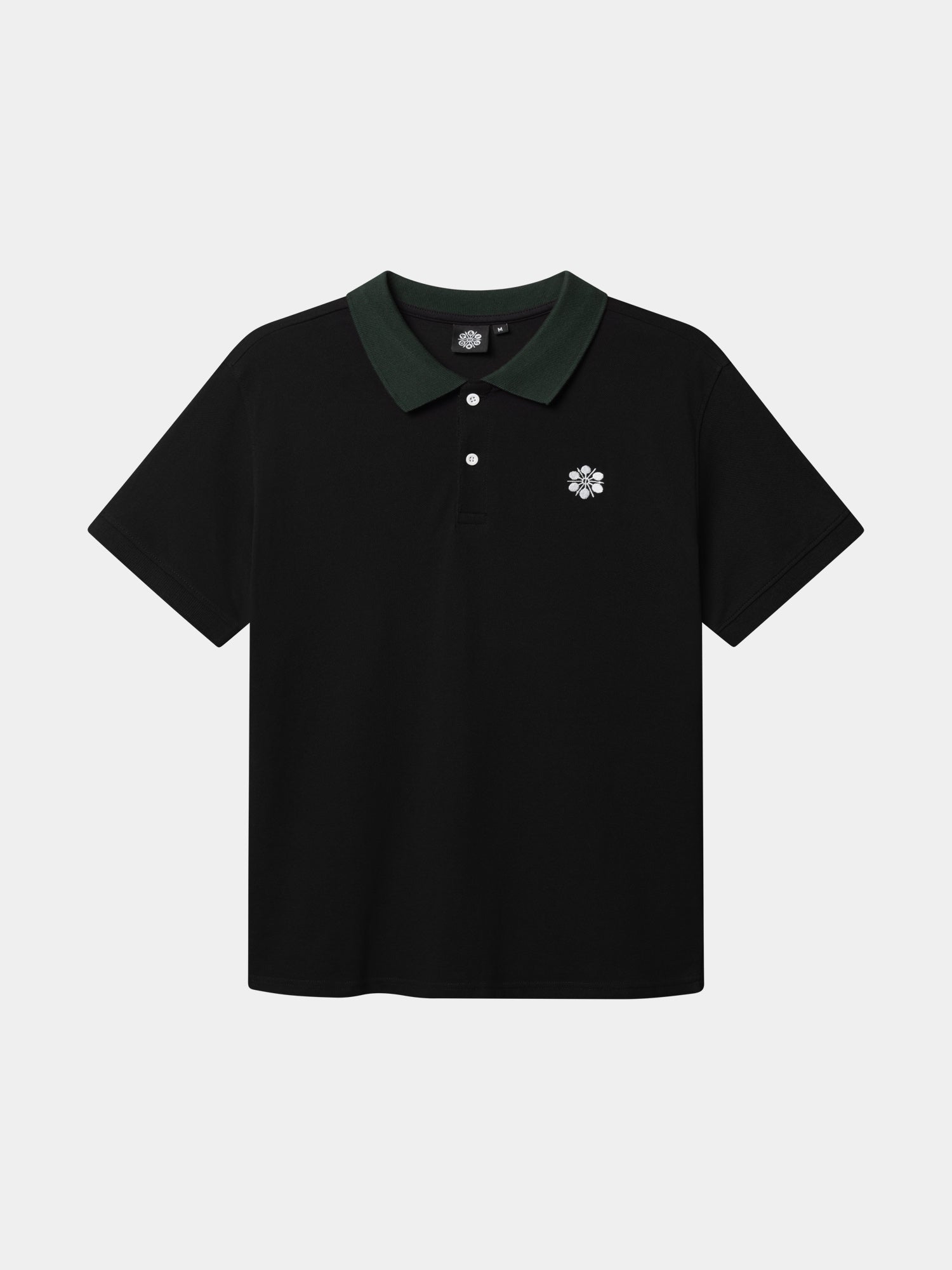 Polo Pique svart No shield
