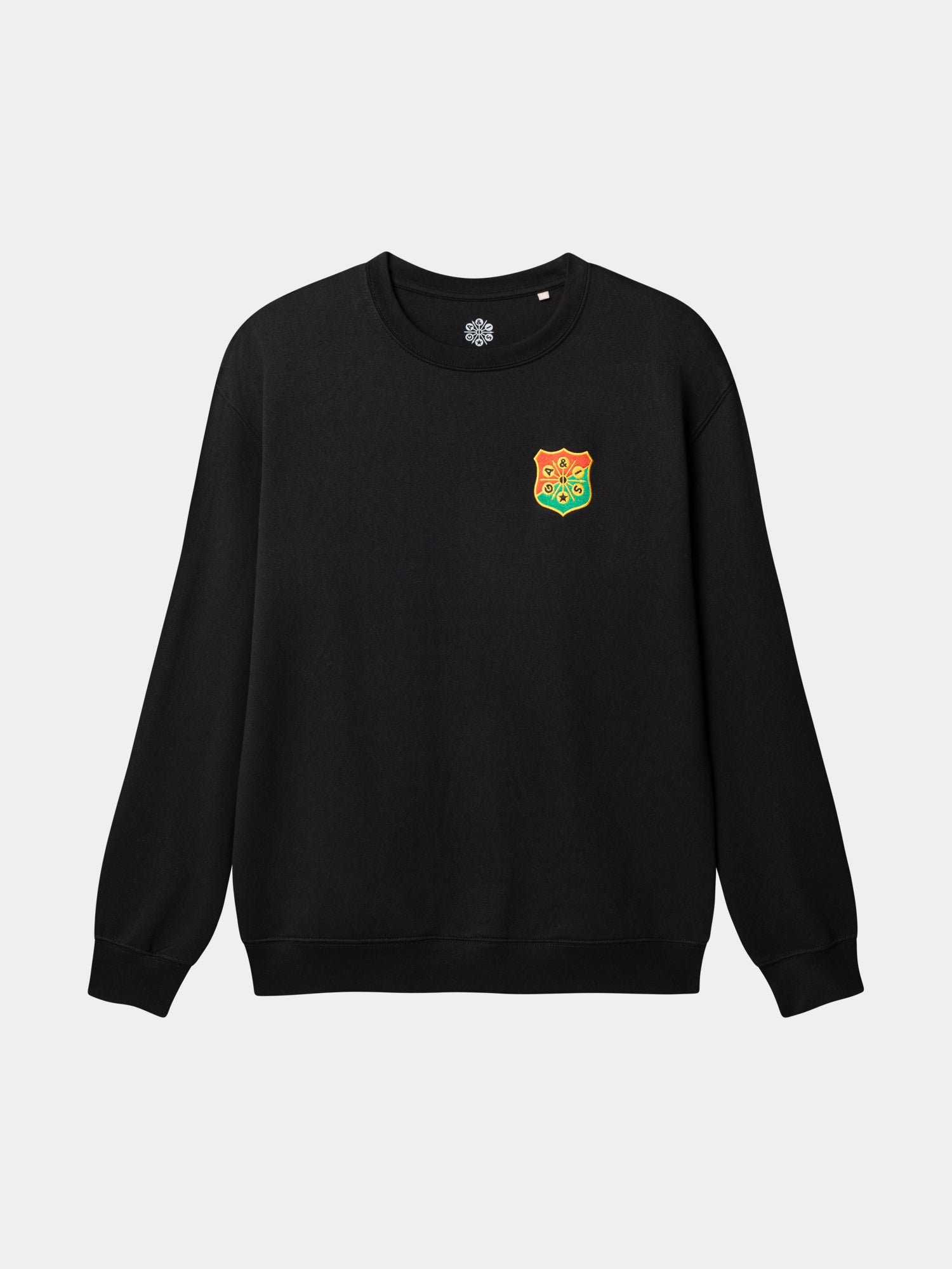 Sweatshirt svart emblem litet